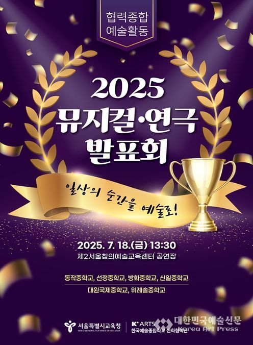 2025 협력종합예술활동 뮤지컬·연극 발표회 포스터